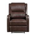thumbnail image 3 of Lexicon Durant Faux leather Manual Recliner in Brown, 3 of 15