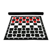 MegaChess Plastic Giant Checkers Board Game, Outdoor Games, 3 inch Checkers