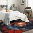thumbnail image 4 of Galaxy Area Rugs for Bedroom Living Room - 3x4 ft - Abstract Carpet for Home Decor - Starry Sky Patterned Decorative Indoor Small Rug - Washable & Soft & Non Slip & Low Pile (ZF&8468), 4 of 7