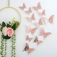 thumbnail image 1 of Decoración de pared con mariposas, espejo de bricolaje, pegatinas de mariposas 3D, calcomanías de mariposas extraíbles para el hogar, dormitorio, baño, sala de estar (mariposa, plata), 1 of 6