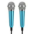 thumbnail image 1 of EeaseMX 2 micrófonos móviles K Song, barra de canto nacional K, artefacto musical, mini micrófono para teléfono celular (azul, tipo aleatorio), 1 of 8