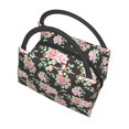 thumbnail image 5 of Vsdgher Rose Flowers Print Insulated Reusable Bags with Sturdy Zipper and Handles, Foldable Totes for Hot or Cold Food Bring or Delivery, 5 of 8