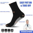 thumbnail image 4 of Personal Touch Non-Binding Loose Fit Sock - Non-Slip Diabetic Socks for Men and Women - Quarter/Ankle Length 3Pk (9-11, Black), 4 of 6
