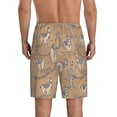 thumbnail image 4 of Lsque Cactus Alpaca Mens Sleep Pajama Shorts,Short Pajama Pants, Cotton Ultra-Soft Knit-Large, 4 of 9