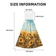 thumbnail image 3 of Sikiie Sunflower Field Bliss Hand Towel with Loop Hanging Towel Absorbent Tie Towels for Kitchen Tea Bar Bathroom Decor, 3 of 7