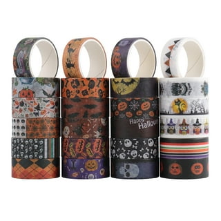 Ciieeo 12 Rolls Clear Tape Halloween Decor Scrapbook Adhesive Tape  Halloween Bloody Tapes Washi Tapes DIY Crafting Tape DIY Tape Halloween  Tape