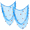 2pack Skyblue, variant on Rosoz 2 Pack Decorative Fishing Net with Shells, 79x59 Inch Handmade Cotton Wall Hanging for Beach Party, Home Decor,Wedding & Photography Backdrop