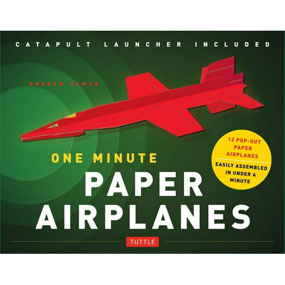 One Minute Paper Airplanes Kit: 12 Pop-Out Planes, Easily Assembled in Under a Minute: Paper Airplane Book with Paper, 1, (Paperback)