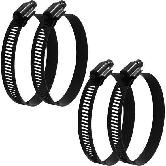 4Pcs 3 Inch Stainless Steel Adjustable Hose Clamp, 52-76mm