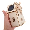 thumbnail image 4 of DIY solar Powered Wooden Windmill Model for Decoration Multi Color Handcrafted Quality 5 Pieces, 4 of 9