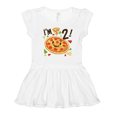

Inktastic Im Two! Pizza Birthday Party Gift Toddler Girl Dress