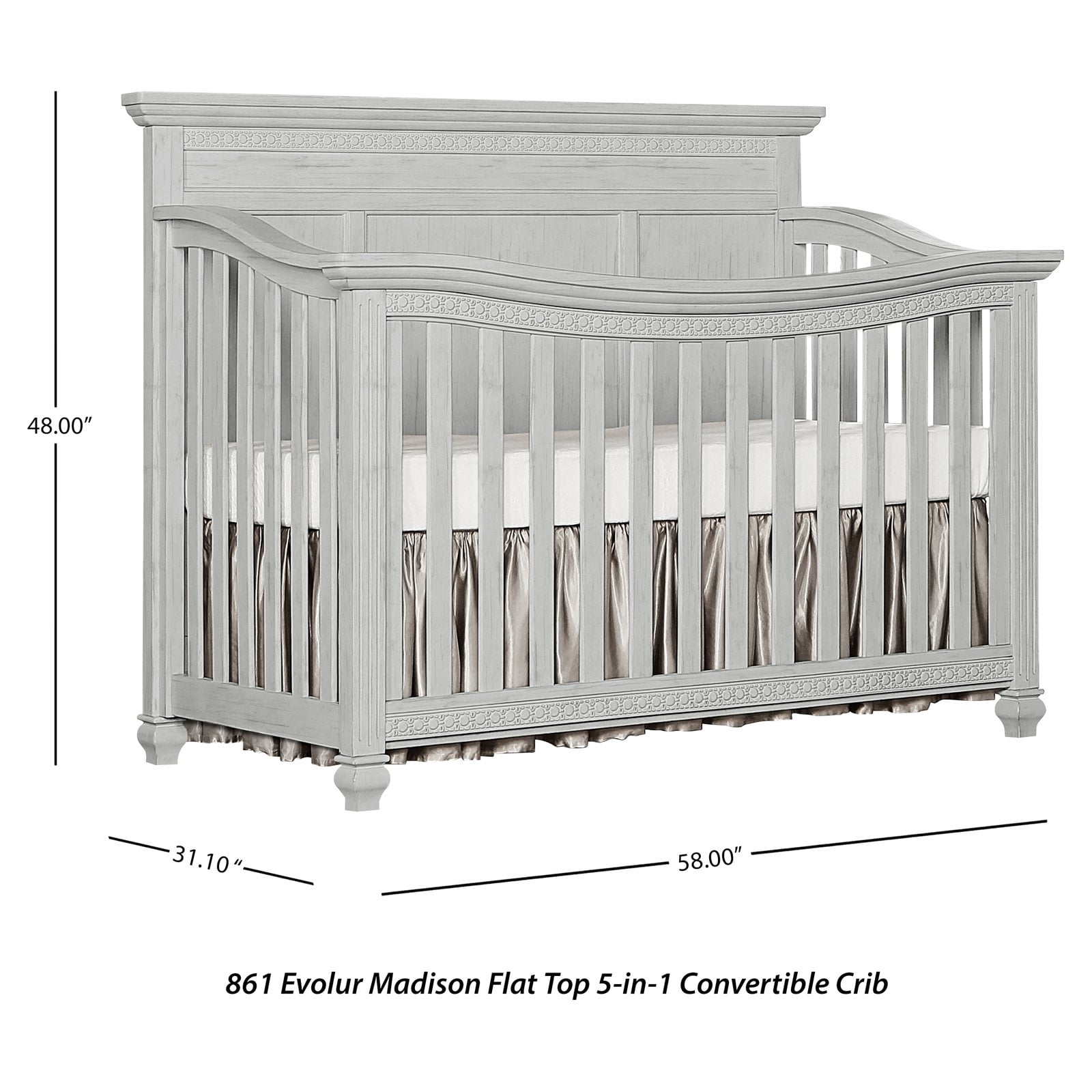 evolur madison crib set