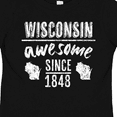 thumbnail image 4 of Inktastic Wisconsin Awesome Since 1848 Boys or Girls Toddler T-Shirt, 4 of 5