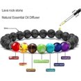thumbnail image 2 of Bead Chakra Bracelet - 7 Chakras 8mm Lava Rock Stone Anxiety Bracelet Essential Oil Diffuser Stone, 2 of 4