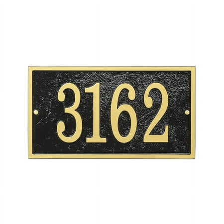 Personalized Whitehall Products Fast & Easy Rectangle House Numbers Plaque