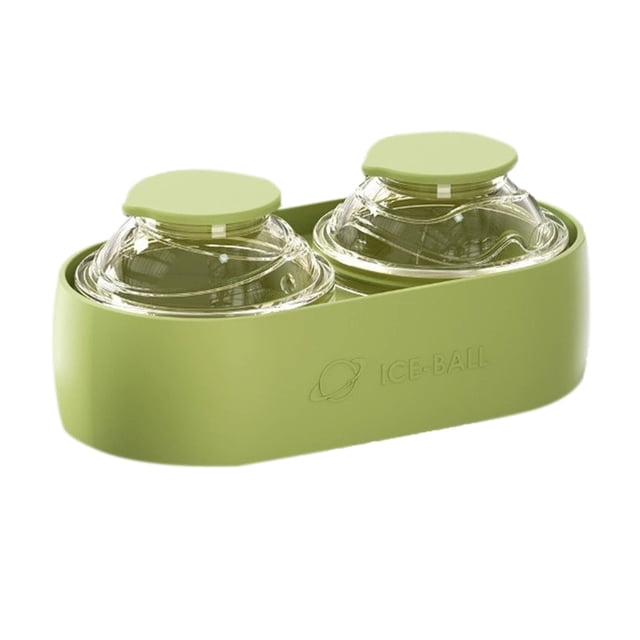 BotaniNest Large Round Ice Maker For Whiskey – Double Sphere For Perfect Cocktail Experience