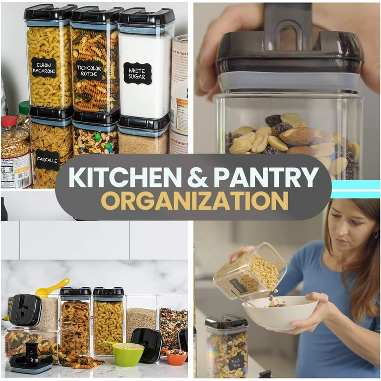 Food Storage Containers Airtight Waterproof Transparent Durable Safe Kitchen  Organizing Snack Pantry 