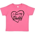 thumbnail image 3 of Inktastic I Love My Daddy in Black Chalk Heart Boys or Girls Baby T-Shirt, 3 of 5