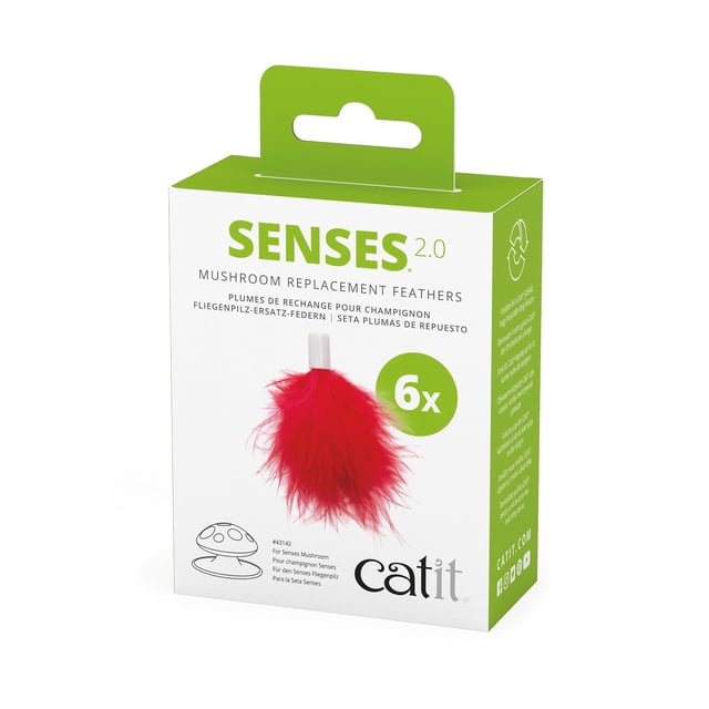 Plumas de Repuesto Catit Senses 2.0 Mushroom Paquete de 6