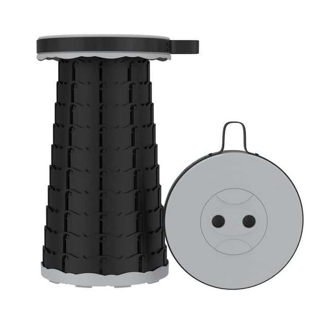 Tabourets Pliants Rétractables, Tabouret de Camping Portable, Tabouret Pliable Léger Mais Plus Robuste pour la Pêche, les Randonnées, le BBQ, les Fêtes, les Activités de Plein Air, Charge Max 600 Lb