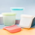 thumbnail image 2 of 500/1000ml Food Bag Reusable Self-Sealing Leakproof Preservation Silicone Fruit Meat Fresh-keeping Bag Kitchen Gadget, 2 of 12