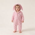 thumbnail image 2 of Ruyang My First Baby Boy Girl Outfit Easter Zip Up Cute Bunny Ear Hooded Romper Boys Cotton Long Sleeve Jumpsuit Graphic Clothes, 2 of 9
