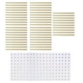 thumbnail image 1 of Sewing Thread Holder Wall Mount Shelf Sewing Thread Organizer for Braid Knitting White 60.5cmx29cm, 1 of 8