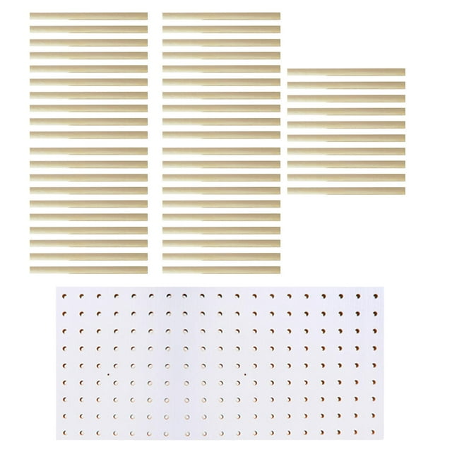 Sewing Thread Holder Wall Mount Shelf Sewing Thread Organizer for Braid Knitting White 60.5cmx29cm