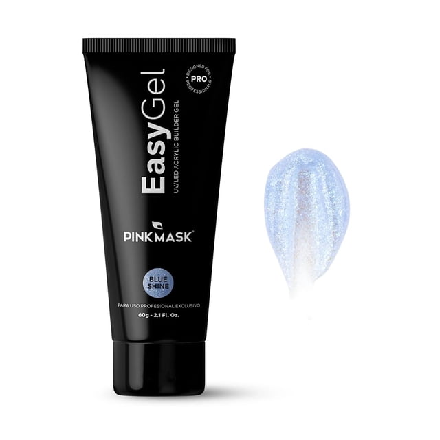 Gel para extensión de uñas PINK MASK Easy Gel 60 mL Blue Shine 60 g