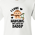 thumbnail image 4 of Inktastic Monkey I Love Hanging out with My Daddy Youth T-Shirt, 4 of 5