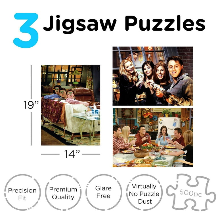 海外ドラマ　FRIENDS フレンズ　ジグソーパズル Friends TV Series 500 Piece Jigsaw Puzzles | Set of 3