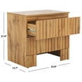 thumbnail image 3 of Safavieh Conall Traditional Pb and Mdf Night Stands, Oak, 3 of 6