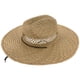 thumbnail image 5 of Sombrero de ala ancha tejido de paja, sombrero tejido de granja, sombrero parasol, gorra de paja rústica, 5 of 8