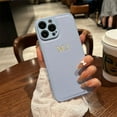 thumbnail image 1 of Personalised Customized Name Case For iPhone 16 15 14 13 12 11 Pro Max Initials Letters Leather DIY Cover 13 14 15 16 Pro Max sky blue for iphone 13Pro, 1 of 6