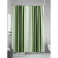 thumbnail image 5 of Shower Curtain Forest Green Striped Bathroom Curtains with Hooks, Waterproof Fabric Ombre Vertical Stripes Bath Shower Curtains Set for Bathroom Bathtubs Decor 72x72 Inch, 5 of 8