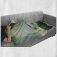 thumbnail image 6 of Giraffe Soft Flannel Fleece Throw Blanket, Mother Child Animal on Meadow Fairytale Atmosphere Stars Romance Moon Image, Cozy Plush for Indoor and Outdoor Use, 50" x 70", Multicolor, by Ambesonne, 6 of 6