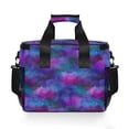 thumbnail image 7 of FORMRS Insulated Cooler Bag 24 Cans Capacity Soft Leakproof Lunch Box with Side Pockets, Purple Galaxy Pattern, 7 of 7