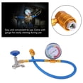 thumbnail image 1 of Ymiko R134A R12 Car Air Conditioning Refrigerant Recharge Measuring Kit Hose Gas Gauge, 1 of 8