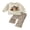 Beige, variant on Cjfdfy Toddler Baby Boy Girl Thanksgiving Outfit Turkey Football Embroidery Long Sleeve Pullover Plaid Flare Pants Little Baby Cute My First Thanksgiving Fall Winter Outfit 6M-4Y
