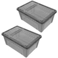 thumbnail image 3 of Shisuyan 2pcs Reptile Box Reptile Habitat Cases Reptile Feeding Box Reptile Container, 3 of 8