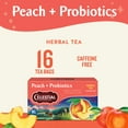 thumbnail image 2 of Celestial Seasonings Peach Probiotics Caffeine-Free Herbal Tea Bags (16 Count), 2 of 8