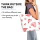 thumbnail image 2 of Balery Pink Hearts Bolsa Tote Estilo Estético con Cremalleras, Bolsa de Hombro, Bolsa de Compras Grande y Plegable, 2 of 8