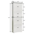 thumbnail image 3 of Huisuilinss 72.4" Tall Farmhouse Storage Cabinet,4 Tier Shelves Freestanding Kitchen Pantry Cabinet,Narrow Storage Cabinet For Bedroom, Entryway, Living Room, 3 of 8