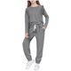 thumbnail image 2 of Conjuntos de blusas y camisas de cuello redondo y manga larga para niñas y niños, otoño invierno, blusas de cuello redondo y manga larga, pantalones cortos casuales, traje deportivo para bebé, top de, 2 of 7