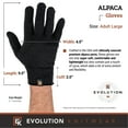 thumbnail image 5 of Alpaca Knit Gloves - Made in the USA - Super Soft Baby Alpaca - Large - Black, 5 of 7