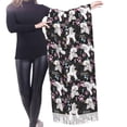 thumbnail image 4 of Shawl Wraps for Women - Artistic Poodle Dog Multicolor Oversized Fall Winter Fashion Blanket Scarf for Women, 4 of 6