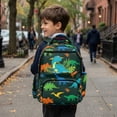 thumbnail image 4 of Yuyamidu Cartoon Dinosaur Backpack for Kids 5-7 Boys Girls Kindergarten to 2nd Grade, 17 Inch Lightweight Waterproof Multi-Pocket Bookbag with Padded Adjustable Straps Back to School Gifts, 4 of 8