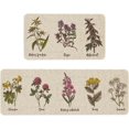thumbnail image 1 of Flower Kitchen Rug Sets 2 Piece Farmhouse Flowers Kitchen Mats for Floor Non Slip Washable Thin Kitchen Area Rug Floor Mat Waterproof Hallway Laundry Room Runner Rug, 1 of 5