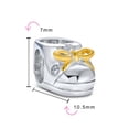 thumbnail image 3 of Bling Jewelry Womens Two Tone  Shoe Charm Bead 14K Gold Plated Silver for European Bracelet, 3 of 3