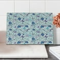 thumbnail image 2 of Floral Cutting Board, Abstract Dreamy Illustration of Flowers and Butterflies Swirling Design Branches, Decorative Tempered Glass Cutting and Serving Board, in 3 Sizes, by Ambesonne, 2 of 5